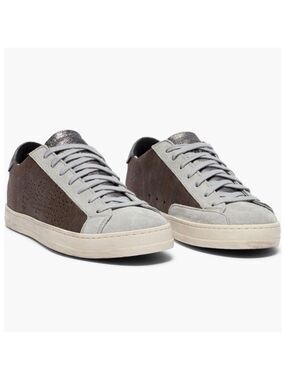 P448 John Metallic Roccia Suede Leather Low
Top Sneakers - NWT